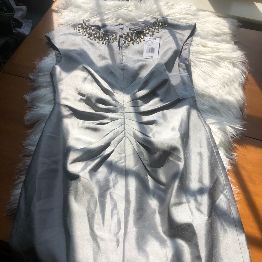 πHost Pickπ NWT Jessica Howard Silver Dress - Picture 6 of 7